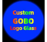 Emoragifou Vetro Logo Personalizzato per GOBO Projector - Proiettore Logo | Vetro Logo Multicolore per proiettore GOBO 10W-604W, Vari Diametri per Aziende, Eventi e Matrimoni
