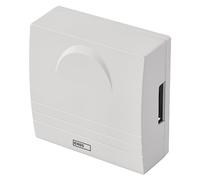 EMOS Campanello porta classica a 2 fili Gong bianco 1 melodia Ding-Dong volume 85dB cablato montaggio a parete quadrato 230V