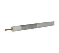 EMOS - Cavo antenna 500m per SAT, TV e CCTV, tipo CB113 - Cavo coassiale classe A+ tripla schermatura - Cavo TV, cavo satellitare, cavo CCT con schermatura Trishield - resistenza 75 ohm - bianco
