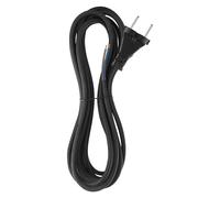 EMOS Cavo di collegamento in gomma, 5 m, cavo di alimentazione, cavo di collegamento, cavo di collegamento Schuko, 2 x 1,0 mm2, gomma H05RN-F e neoprene, nero