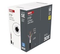 EMOS - Cavo di rete FTP CAT 5e, 305 m, PE - Cavo patch CAT5e FTP - Cavo LAN Gigabit - Cavo Ethernet schermato - per esterni