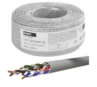 EMOS - Cavo di rete UTP CAT 5e 100 m PVC - CAT5e UTP - CCA - Cavo Ethernet non schermato - per interni