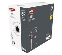 EMOS - Cavo patch CAT 5e FTP da 305 m in PVC - CAT5e FTP - Cavo Ethernet schermato - per interni