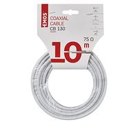 Emos CB130, 10m 10m Bianco cavo coassiale