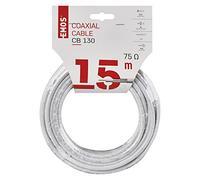 Emos CB130, 15m 15m Bianco cavo coassiale