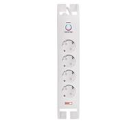 EMOS Ciabatta elettrica P54212 con protezione da sovratensione, cavo da 2 m con interruttore e indicatore LED, presa multipla con contatto di protezione, 900 J, corrente di uscita 15000 A