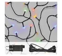 EMOS Connect System Basis - Kit di luci natalizie standard, 10 m + cavo di collegamento da 5 m + alimentatore con timer, 100 LED, IP44 per interni e