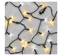 EMOS Connect System, catena di luci di Natale professionale, 10 m, resistente, 100 LED, estensione C (senza cavo di collegamento e adattatore), IP44 per interni ed esterni, effetto luce a 2 colori,