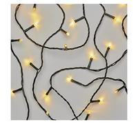 EMOS D4FW02 - Catena di luci LED a luce bianca calda, 5,6 m, filo nero con 80 LED, funzione timer 6/18h, funzionamento a batteria (3 x AA), durata 10.000, IP44 per interni ed esterni, D4FW02