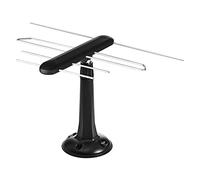 EMOS DVB-T2 Antenna TV universale per interni ed esterni con filtro 5G e amplificatore per HDTV/ricevitore con qualità del segnale Full HD, 0-80 km dal trasmettitore, J0685