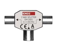 Emos EU2501 Splitter per Cavo Acciaio Inossidabile