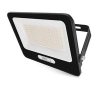 EMOS - Faretto LED in alluminio GLARO 100 W - IP65 impermeabile per ambienti umidi ed esterni - super luminoso 10000 lm, bianco neutro 4.000 K, durata 20.000 h - Cavo di collegamento in gomma da 20 cm
