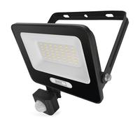EMOS - Faretto LED in alluminio GLARO da 30 W con sensore - IP54 impermeabile per ambienti umidi ed esterni - super luminoso 3.000 lm, bianco neutro 4.000 K, durata 20.000 h - Cavo di collegamento in