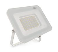 EMOS Faretto LED SIMPO 50 W, IP65, impermeabile, per ambienti umidi o esterni, super luminoso, 5000 lm, bianco neutro 4000 K, durata 15.000 ore, con cavo di collegamento da 15 cm, bianco