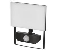 EMOS - Faretto LED Tambo con rilevatore di movimento - Faretto in alluminio sottile - Impermeabile - Bianco neutro (4000K) - 2000 lm - 20 W - 25.000 h - Angolo del fascio di 120° - Per esterni - nero