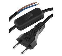 Emos Flexo PVC cavo 2 x 0,75 mm, 3 m, Nero con interruttore, per H1/S051E4 KF