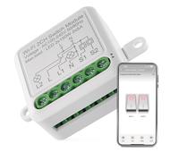 EMOS GoSmart - Interruttore della luce WiFi, Smart Switch Wi-Fi con app, interruttore relè da incasso per controllo remoto, controllo vocale dell'illuminazione con Alexa e Google Home, per doppio