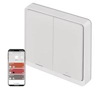 EMOS GoSmart - Interruttore per scenari portatile Smart Home con indicatore LED e app - ZigBee - funzionamento a batteria - 2 pulsanti, 6 scene - controlla un numero illimitato di dispositivi