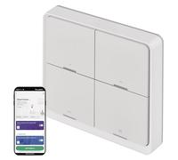 EMOS GoSmart - Interruttore per scenari portatile Smart Home con indicatore LED e app - ZigBee - funzionamento a batteria - 4 pulsanti, 12 scene - controlla un numero illimitato di dispositivi