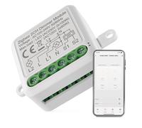 EMOS GoSmart - Modulo dimmer/Zigbee Smart Switch con app, dimmerabile, per controllo remoto, controllo vocale dell'illuminazione con Alexa e Google Home, per doppio interruttore