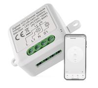 EMOS GoSmart - Modulo interruttore dimmer Smart Home con app, ZigBee, per interruttore singolo, dimmerabile, per controllo remoto, controllo vocale, compatibile con Google Home e Alexa