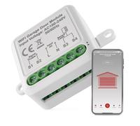 EMOS GoSmart - Modulo interruttore per porta del garage Smart Home con app - WiFi - da incasso WLAN - per il controllo vocale del cancello - compatibile con Google Home e Alexa