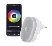 EMOS GoSmart - Rilevatore di movimento a infrarossi 2 in 1 con app, sensore di movimento WiFi per automazione domestica e luce colorata, angolo di rilevamento 120°, distanza di rilevamento 5 m, IP20