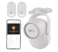 EMOS GoSmart - Rilevatore di movimento PIR con sirena e app da 125 dB, doppio funzionamento, kit di allarme antifurto, tipo IP-126L, con 2 telecomandi e 6 sensori porta - Tuya, Smart Life - 2,4 GHz