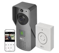EMOS GoSmart - Smart Home Video Campanello con app - WiFi - Full HD 1080p fotocamera impermeabile - Campanello, controllo serratura della porta, antifurto - compatibile con Google Home & Alexa -