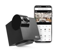 EMOS GoSmart - Telecamera di sorveglianza con WiFi e app, per interni, Smart Home, telecamera IP rotante 3MP/1296p, compatibile con Alexa, Google Assistant, inclinabile e orientabile