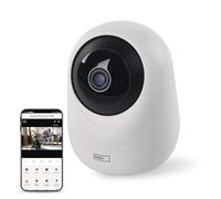 EMOS GoSmart - Telecamera di sorveglianza per interni, 4 MP con doppio WiFi e app, Smart Home IP con risoluzione 2560 x 1440 per interni, con rilevamento del movimento e tracciamento, visione notturna