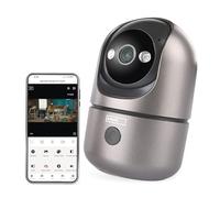 EMOS GoSmart - Telecamera di sorveglianza per interni da 4 MP con doppio WiFi e app - Smart Home IP Camera per interni - Rilevamento e tracciamento del movimento, visione notturna e regolazione