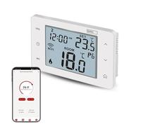 EMOS GoSmart - Termostato per ambiente WiFi con app, termostato intelligente programmabile, compatibile con Tuya, Alexa, Google Assistant, differenziale regolabile, 138 x 88 x 33 mm