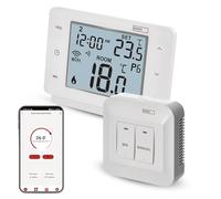 EMOS GoSmart - Termostato smart per la casa con app - WiFi - Termostato IP per riscaldamento/raffreddamento - a risparmio energetico - compatibile con Tuya, Google Assistant, Alexa - wireless - bianco