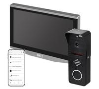 EMOS GoSmart Videocitofono con WiFi e app, telecamera impermeabile Full HD con visione notturna a infrarossi, monitor con display LCD a colori da 7", istantanea, registrazione, controllo serratura