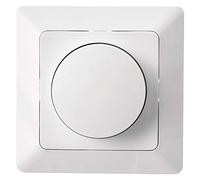 EMOS A6003.0 manopola per lampade a LED e alogene, dimmer Girevole da Incasso, 7-110 W/VA, Bianco