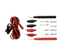 EMOS Kit di misurazione universale per multimetro, punte per multimetro, punte per multimetro, cavo di prova, cavo di prolunga di prova, 14 + 2, set di sonde di prova, S4001N, nero e rosso