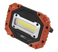 EMOS Lampada da lavoro a LED, impermeabile, portatile, luminosità 700 lm, portata luminosa 35 m, 3 modalità di luce, funzionamento a batteria fino a 14 ore, manico girevole