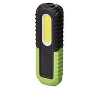 Emos Lampada da lavoro a LED, ricaricabile, impermeabile, con base girevole, gancio e magnete, 400 lm, portata 40 m, batteria da 2000 mAh con 8,5 ore di durata e cavo USB, 3 modalità di illuminazione