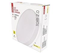 EMOS Lampada da soffitto a LED TORI, impermeabile, 15 W, per interni ed esterni, 1500 lm, rotonda, lampada da bagno, luce bianca calda 3000 K, lampada da soffitto per corridoio, bagno, cucina,