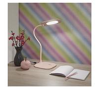 Lampada da Tavolo LED STELLA Rosa con Dimmer Touch e Collo Flessibile | Z7602P