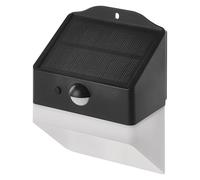 EMOS - Lampada solare a LED LUNIS per esterni con sensore di movimento - Lampada da parete solare con gancio per casa/giardino - Portata sensore 6 m/120° - 2 modalità di illuminazione, luminosità max.