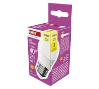 EMOS Lampadina a LED Mini Globe, 4,2 W, ricambio per lampadina da 40 W, lampadina piccola con attacco E27, luminosità 470 lm, bianco caldo 2700 K, 30.000 h di vita, CRI min. 80, angolo di irradiazione