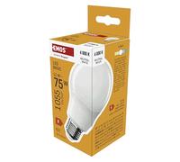 EMOS - Lampadina LED BASIC A60 - Attacco E27 - Bianco neutro - 1055 lm - 11W (ricambio per lampadina da 75W) - Durata di vita 20.000 ore - Angolo di irradiazione 200° - CRI min. 80