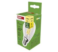 EMOS Lampadina LED Edison Mini Globe, 3,8 W, ricambio per lampadina da 60 W attacco E14, luminosità 806 lm, bianco caldo 2700 K, lunga durata 50.000 h, CRI min. 80, angolo del fascio di