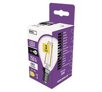 EMOS Lampadina LED Edison Mini Globo 1,8 W di ricambio per lampadina da 25 W, lampadina vintage trasparente con attacco E14, luminosità 250 lm, bianco neutro 4000 K, durata 25000 h, CRI min. 80,