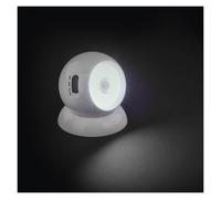EMOS - Luce notturna a LED con sensore - LED COB in bianco freddo, alimentato a batteria (3 x AAA) - Supporto magnetico per un facile allineamento - 3 modalità: AUTO/ON/OFF - Portata di 15 m, durata