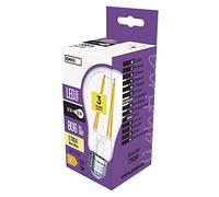 Emos * Model A + +, lampadina a LED Filament A60 a + + 6 W E27 bianco caldo, vetro, 6 Watts, E27, trasparente, 6 x 6 x 11 cm