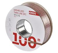 Emos non schermati zweidr athle itung 2 x 0,75 mm trasparente, 100 pezzi, s8307