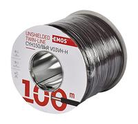 Emos non schermati zweidr athle itung 2 x 1,5 mm, 100 pezzi, nero/rosso, s8290